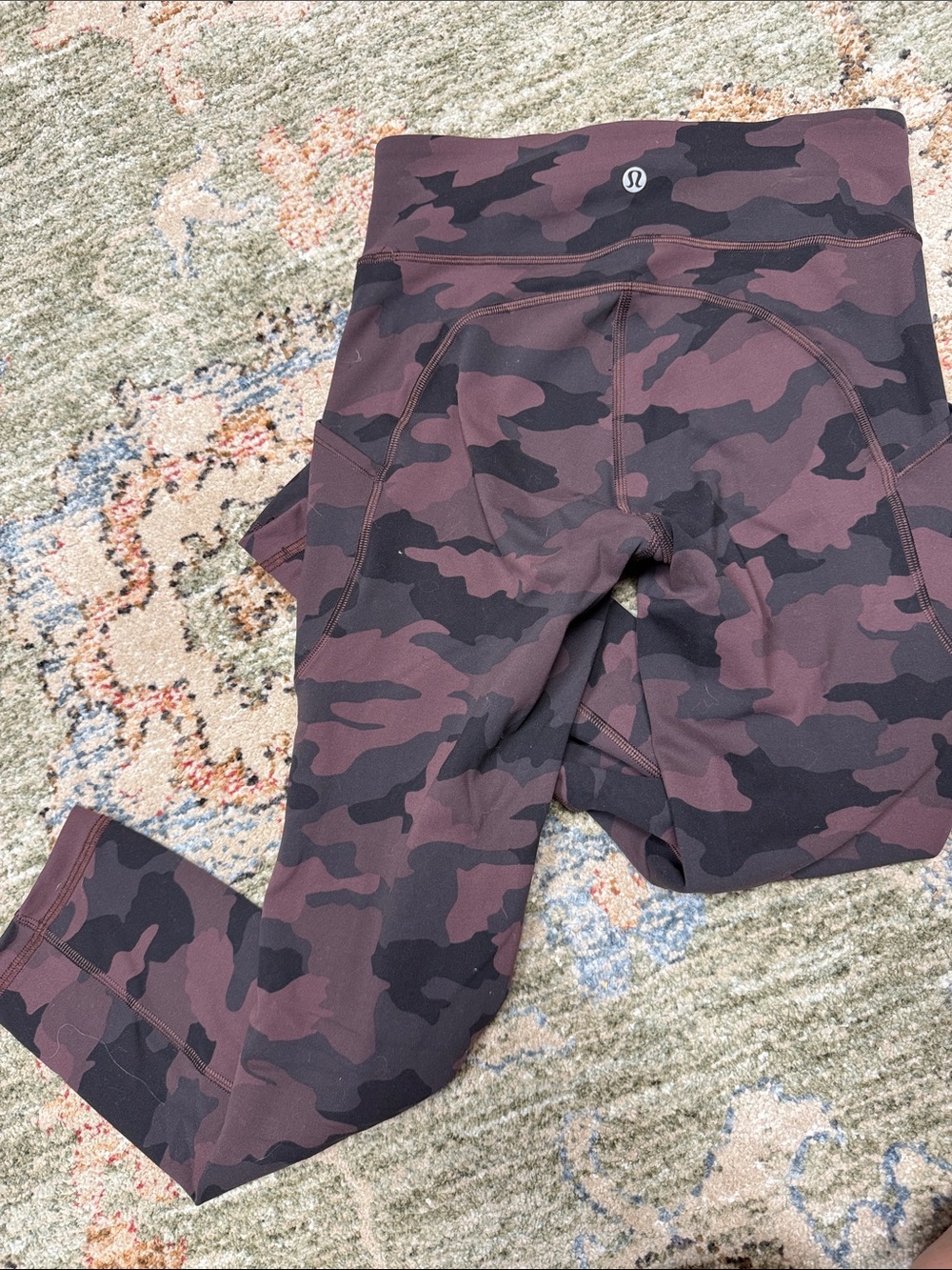 lululemon athletica Brown and Black Camo High-Rise Leggings